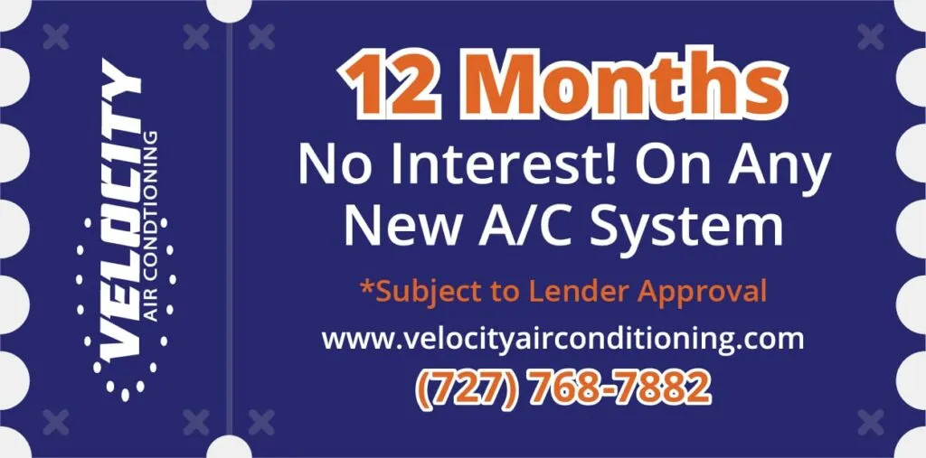 12 Months No Interest on a New AC System