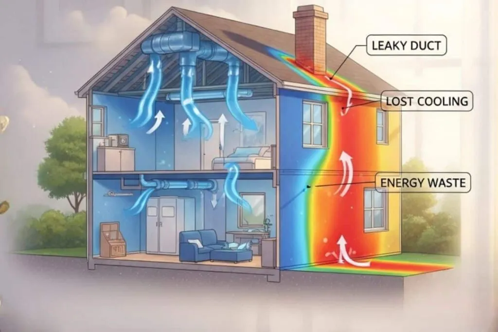 Where your ducts are losing air