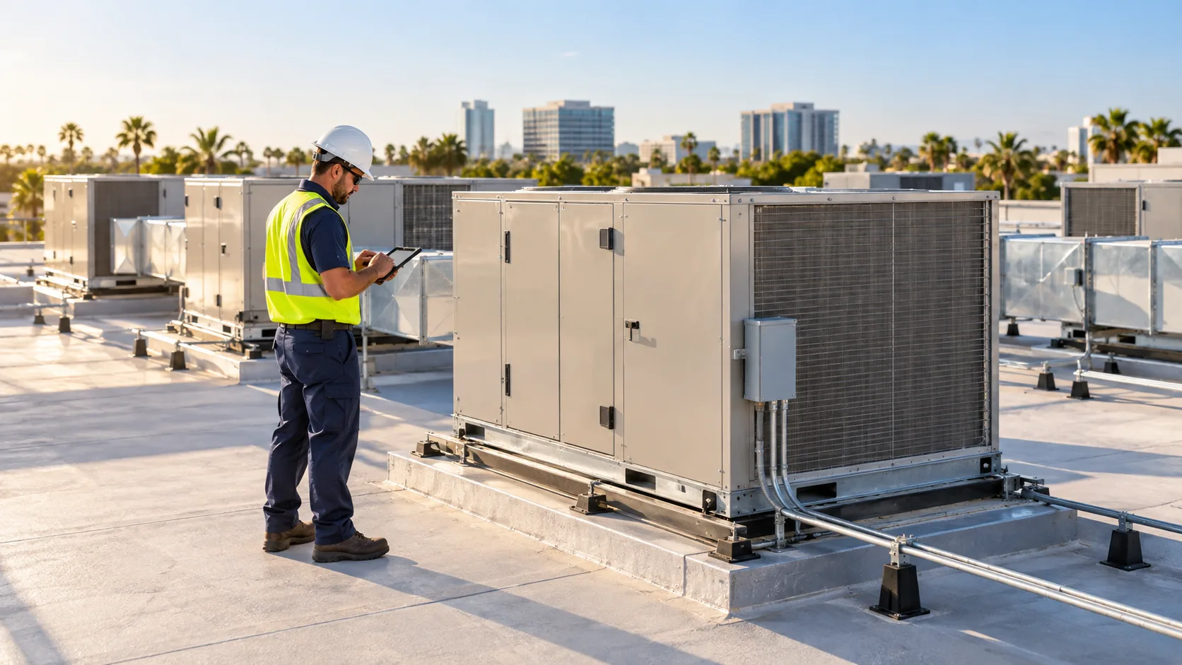 Commercial rooftop HVAC maintenance near your neighborhood